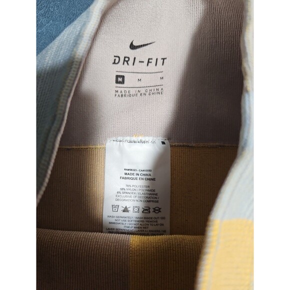 Nike Women Sculpt Icon Clash Seamless Tights CJ4135 Yellow 110 Size M - Picture 3 of 6